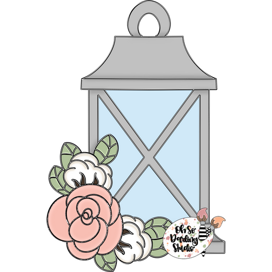 Floral Lantern Template