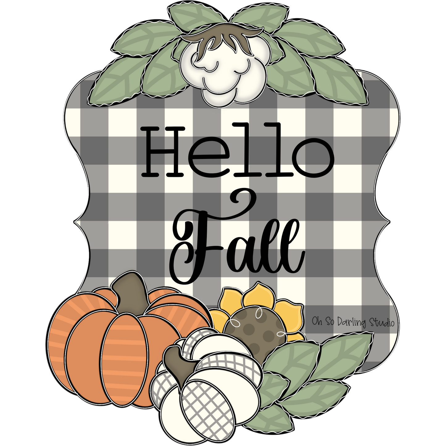 Hello Fall Frame